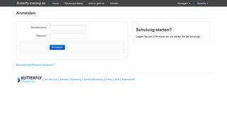 
                            10. Anmelden | Butterfly Training Online-Schulung Luftsicherheit