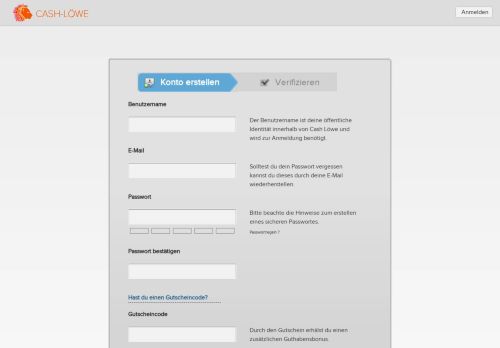 
                            4. Anmelden - Cash-Löwe.de | Schnelles Geld verdienen mit ...