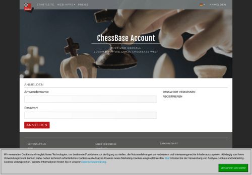 
                            12. Anmelden - ChessBase Account