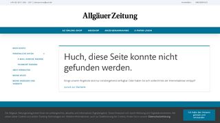 
                            4. Anmelden - Das Online-ServiceCenter der Allgäuer Zeitung