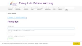 
                            9. Anmelden | Evang.-Luth. Dekanat Würzburg