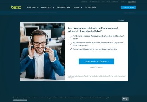 
                            3. Anmelden für die Business Software | bexio