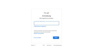 1. Anmelden – Google Konten - Google Accounts