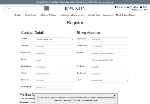 
                            4. Anmelden - JEWELCITY.de