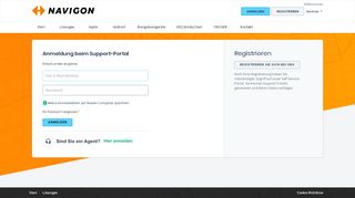 
                            2. Anmelden - NAVIGON Support