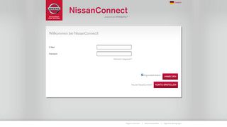 
                            8. Anmelden - Nissan Connect