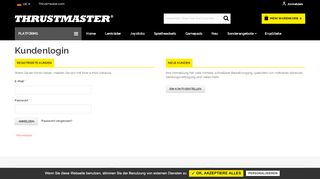 
                            2. Anmelden oder Benutzerkonto erstellen - Thrustmaster Shop