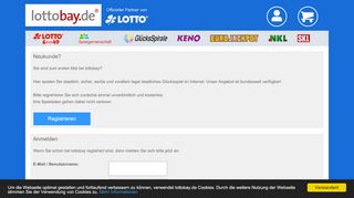 
                            1. Anmelden oder Registrieren bei lottobay.de