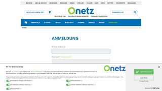 
                            3. Anmelden - Onetz