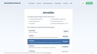 
                            3. Anmelden Online-Kurs - Bootsfuehrerschein.de