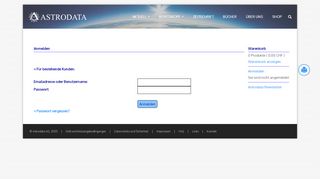 
                            1. Anmelden - Persönliche Horoskope von Astrodata