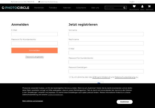 
                            2. Anmelden | Photocircle.net