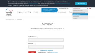 
                            1. Anmelden | ResMed