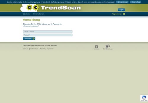 
                            1. Anmelden - TrendScan Online Umfragen