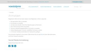 
                            3. Anmelden | voestalpine Jobportal