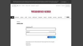 
                            8. Anmelden - Wiesbadener Kurier