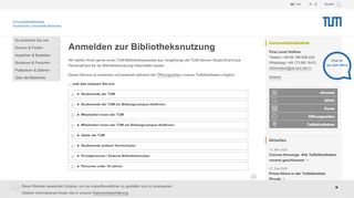 
                            12. Anmelden zur Bibliotheksnutzung | Universitätsbibliothek ... - München