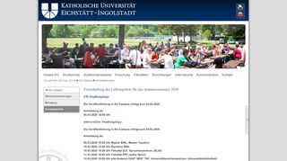 
                            10. Anmeldetermine - Katholische Universität Eichstätt-Ingolstadt