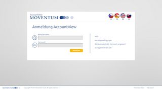 
                            2. Anmeldung AccountView - Moventum