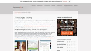 
                            8. Anmeldung bei eDarling - PartnersuchePlus.de