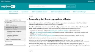 
                            4. Anmeldung bei Ihrem my.eset.com-Konto | ESET Anti-Theft | ESET ...