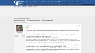
                            9. Anmeldung bei Linux Ubuntu 16.04 funktioniert nicht | ComputerBase ...