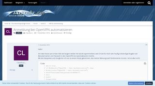 
                            9. Anmeldung bei OpenVPN automatisieren - Hilfe & Unterstützung ...