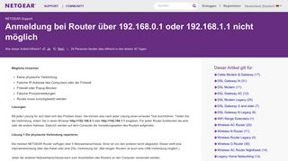 
                            7. Anmeldung bei Router über 192.168.0.1 oder 192.168.1.1 nicht ...