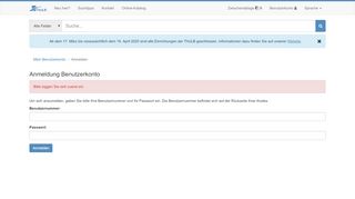 
                            1. Anmeldung Benutzerkonto - ThULB Suche