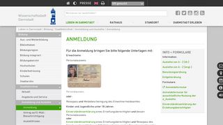 
                            4. Anmeldung: Darmstadt - Wissenschaftsstadt Darmstadt