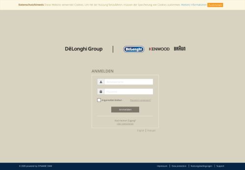 
                            5. Anmeldung - De'Longhi Media