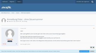 
                            11. Anmeldung Elster - ohne Steuernummer - WISO Steuer-Sparbuch - Buhl ...