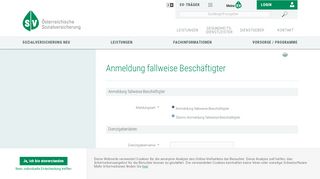 
                            9. Anmeldung fallweise Beschäftigter - Willkommen am Portal der ...