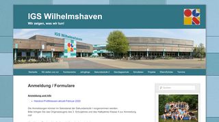
                            12. Anmeldung / Formulare | IGS Wilhelmshaven