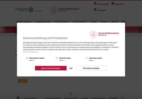 
                            1. Anmeldung für geschützte Bereiche – Universitätsmedizin Rostock