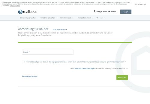 
                            2. Anmeldung für Käufer - realbest