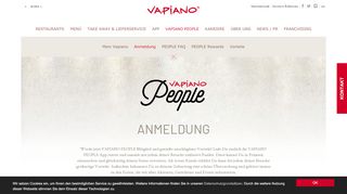 
                            1. Anmeldung für VAPIANO People | VAPIANO