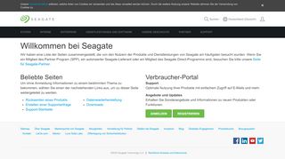 
                            1. Anmeldung für Verbraucher | Seagate Deutschland