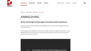 
                            3. Anmeldung - GEMA.de