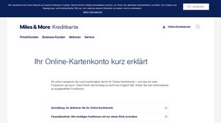 
                            4. Anmeldung im Online-Kartenkonto - Lufthansa Miles & More Kreditkarte