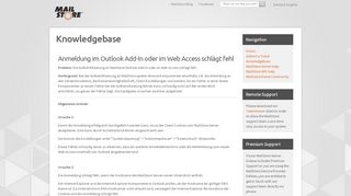 
                            11. Anmeldung im Outlook Add-In oder im Web Access ... - MailStore Server