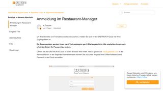 
                            5. Anmeldung im Restaurant-Manager – GASTROFIX Support-Center