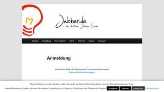 
                            1. Anmeldung | Jabber.de XMPP/Jabber Server
