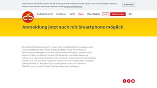 
                            4. Anmeldung jetzt auch mit Smartphone möglich - Citybike Wien