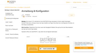 
                            11. Anmeldung & Konfiguration – GASTROFIX Support-Center