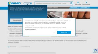 
                            5. Anmeldung Kundenkarten-Newsletter - Conrad