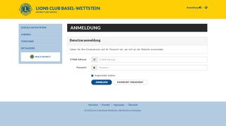 
                            10. Anmeldung [Lions Club Basel-Wettstein]