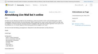 
                            8. Anmeldung Live Mail bei t-online - Microsoft Community