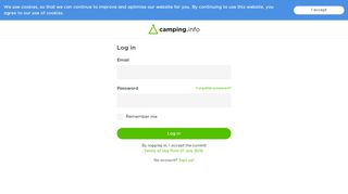 
                            10. Anmeldung / Login - Camping.info