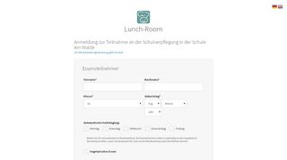 
                            3. Anmeldung - Lunch-Room